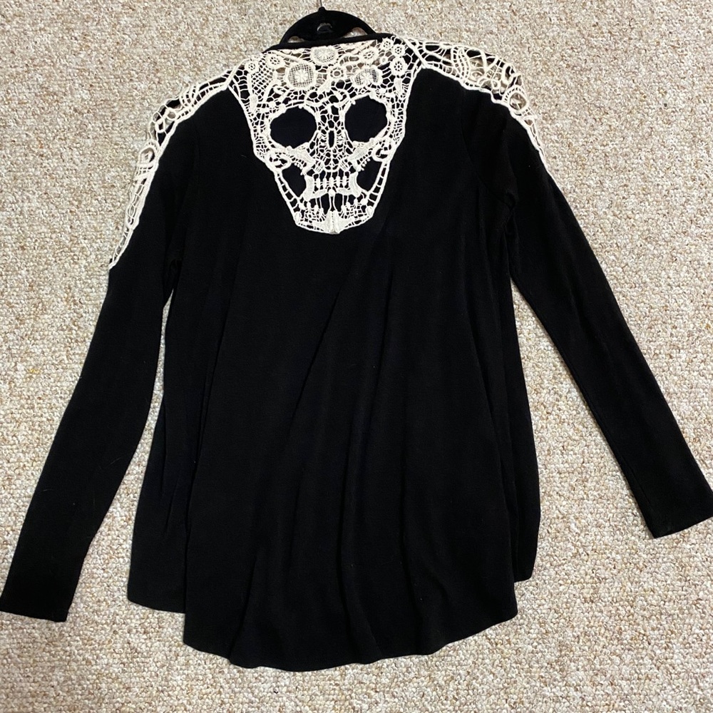 COPY - Lace Skull Cardigan